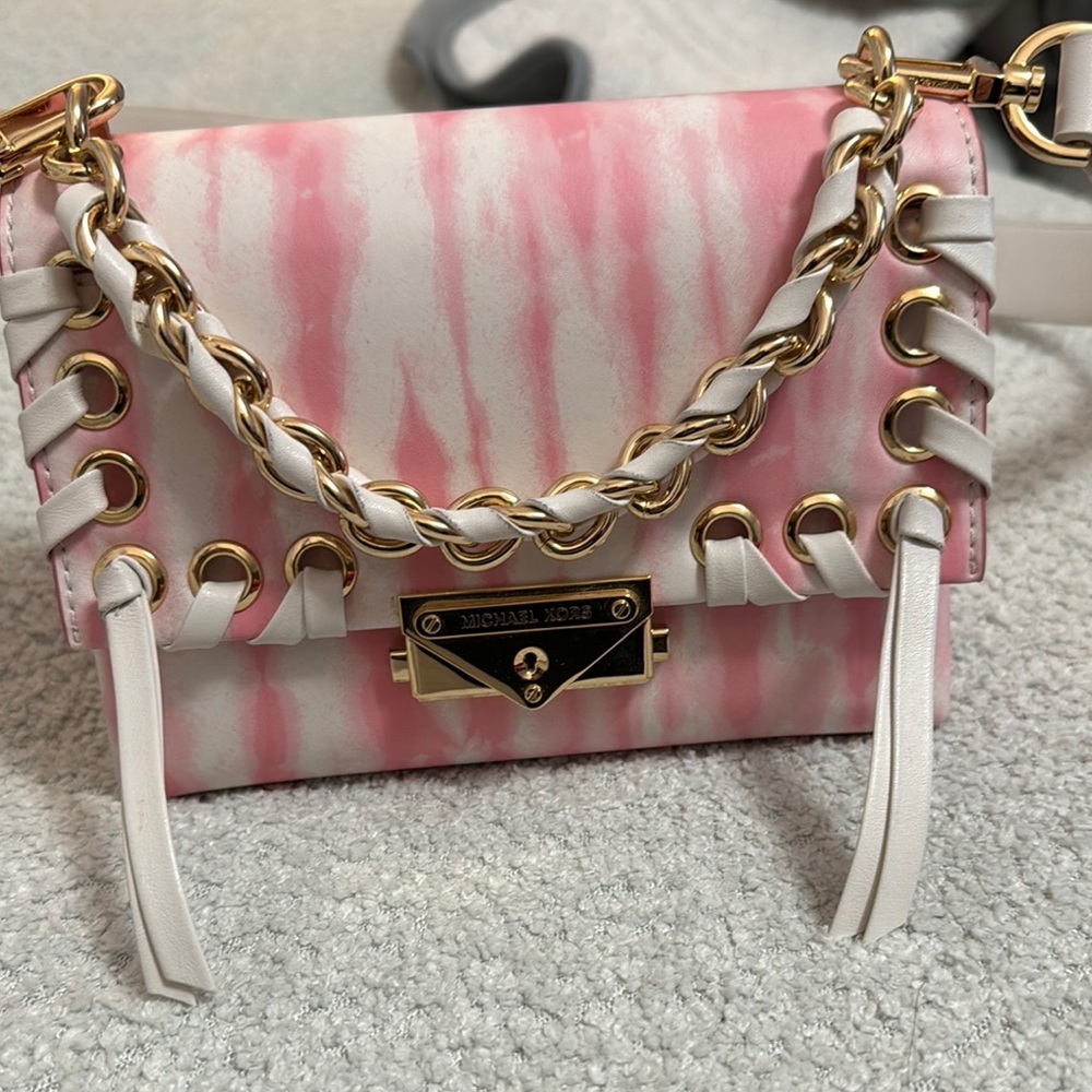 Michael Kors Pink and White Women's Bag